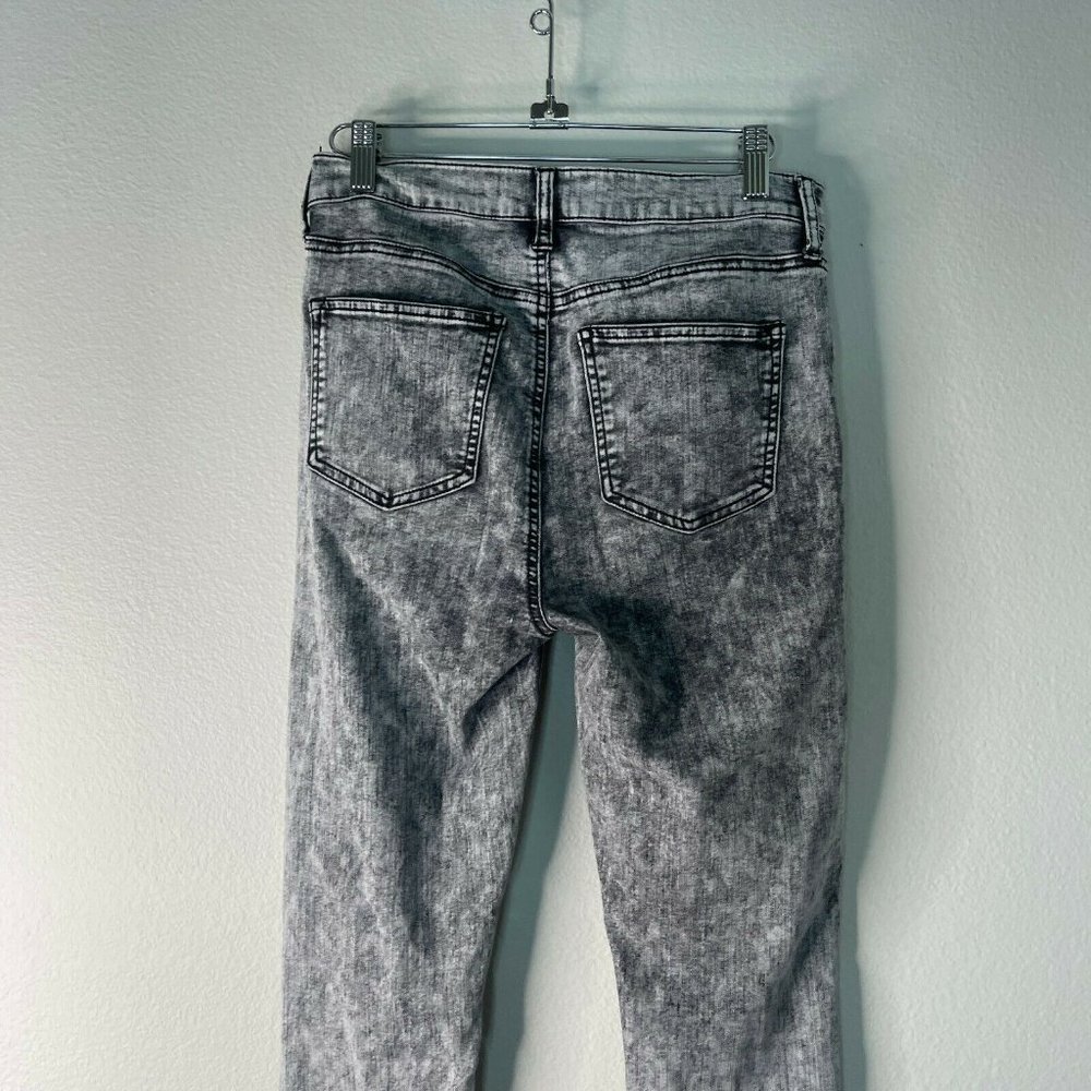 Celebrity Pink Acid Wash Skinny Jeans Black Gray Size 28 - Picture 4 of 6